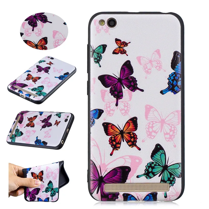 HEMASOLY Relif Painting Case For Xiaomi Redmi Note 5A Prime 4 Soft 4A 4X Silicone Back Phone Shell |