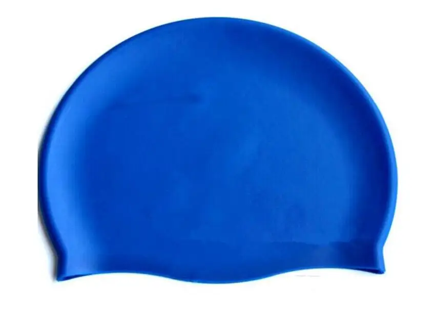 Silicone Rubber Children Swimming Cap Adult Men Women Waterproof Swim