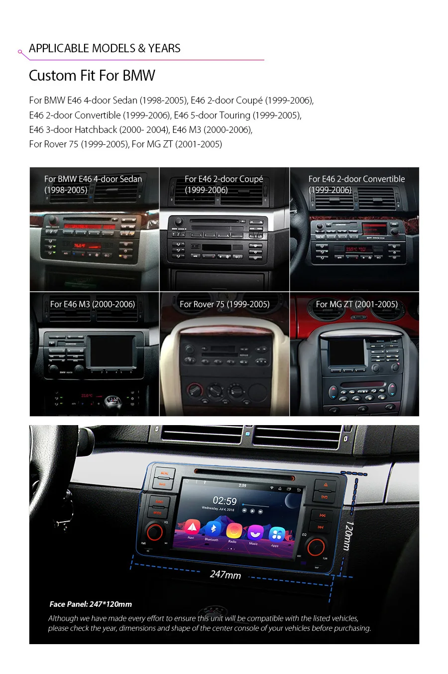 Best 7" Android 8.1 Oreo OS Car DVD Multimedia GPS Radio for MG ZT 2001-2005 with 2GB RAM 16GB ROM & Multi-Window View Support 3