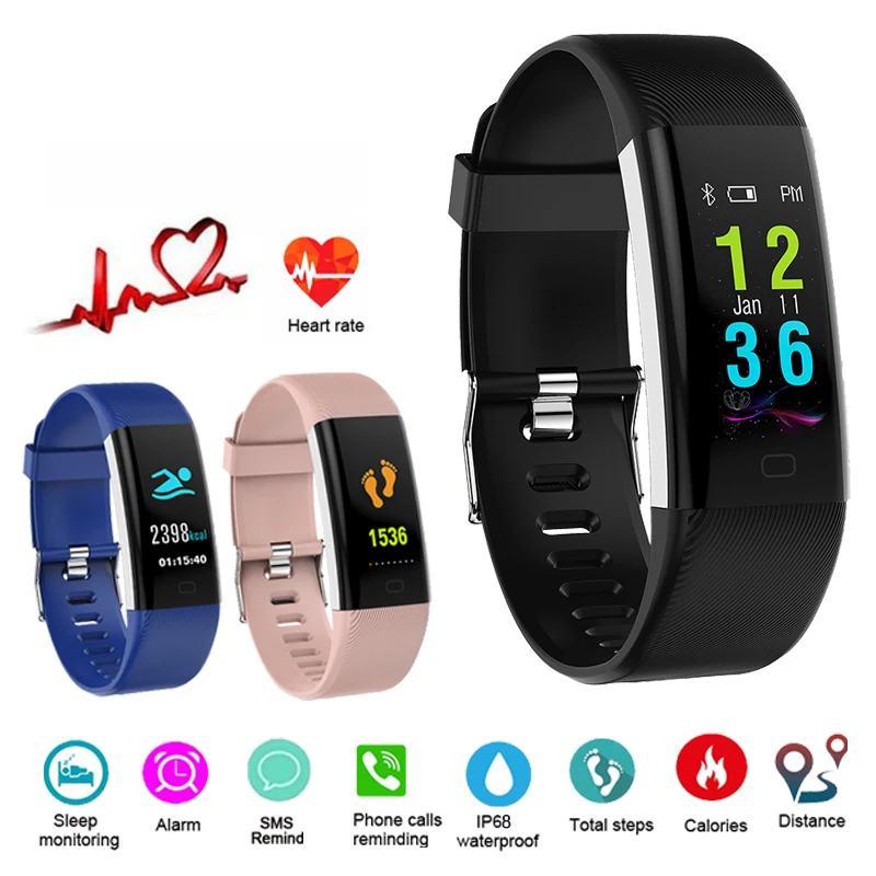 F07 Plus Smart Band Wristband Heart Rate Monitor Blood Pressure Bracelet Fitness Tracker Sport Smart Watch For Android IOS Phone