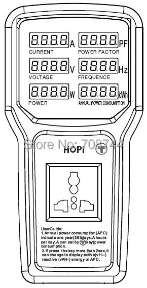 EU/AU/UK/US Plug hp-9800 портативный измеритель мощности анализатор hp 9800 светодиодный измерительная розетка измеряемый ток-коэффициент напряжения