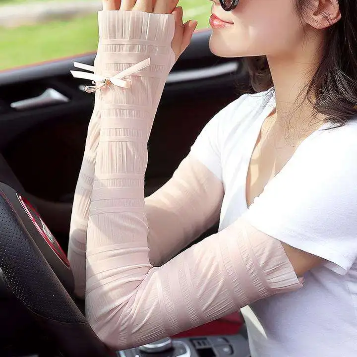 

SW Sunscreen Gloves Women Spring and Summer Book Short Korean Version Elastic Ride Driving Anti-skid Touch Screen Cotton Breatha