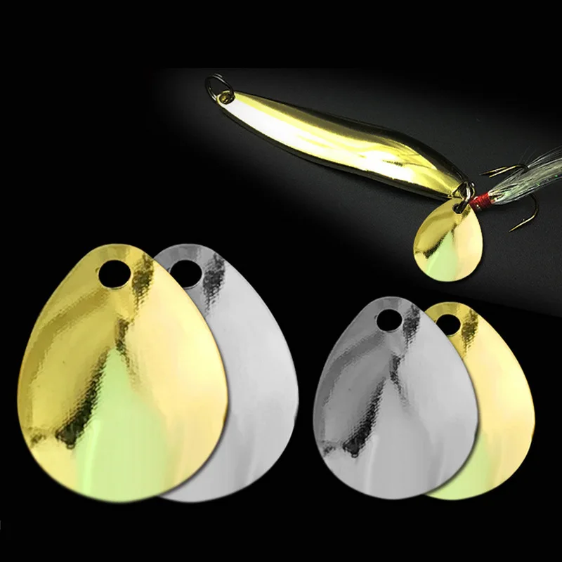

Fishing Spoon Lure Accessories Noisy Spoons for Spinner Bait Gold Silver Iron Silice 11mm/15mm