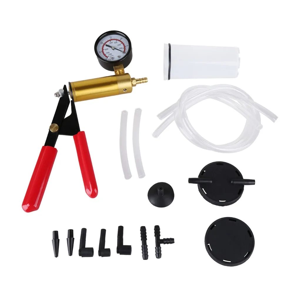 Car Hand Held Vacuum Pump Kit Diy Brake Fluid Bleeder Vacuum Pump
