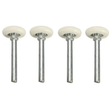 

4pcs Heavy Duty Nylon Garage Door Roller Wheel Ball Sealed Bearing 105mm 2 inch Nylon & Steel Wheels, 10 Ball-Bearings, 4