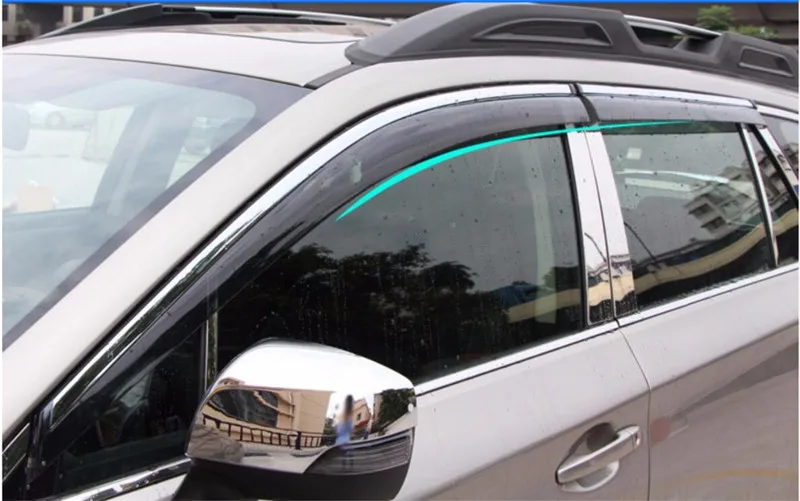 

Fit for Subaru Outback 2010 2011 2012 2013 2014 car-styling plastic Window glass Wind Visor Rain/Sun Guard Vent 4pcs