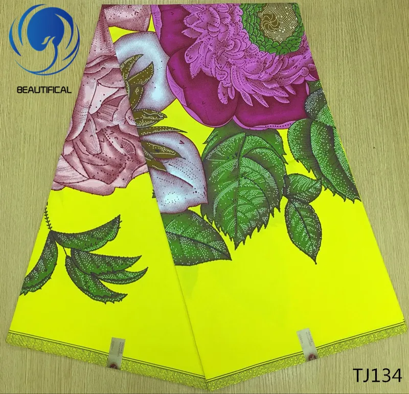 LIULANZHI модная Цветочная восковая ткань Африканская Java восковая ткань для женского платья настоящая вощеная ткань Анкара 6 ярдов TJ132-T-TJ149
