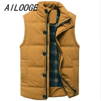 

AILOOGE 2017 New Autumn Men Waistcoat Military Winter Sleeveless Jacket Outwear SIZE M-XXL
