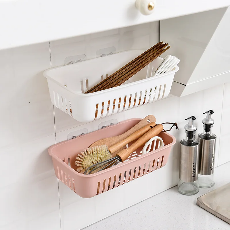

Creative kitchen hook type sink sponge dripping basket hanging basket multi-functional paste wall hanging basket storage rack