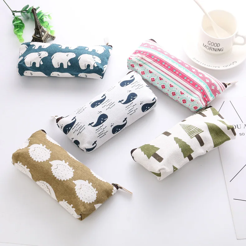 

1 Pcs Forest Animal Earphone Wire Box Data Line Cables Storage Box Case Container Coin Headphone Protective Box Case Container