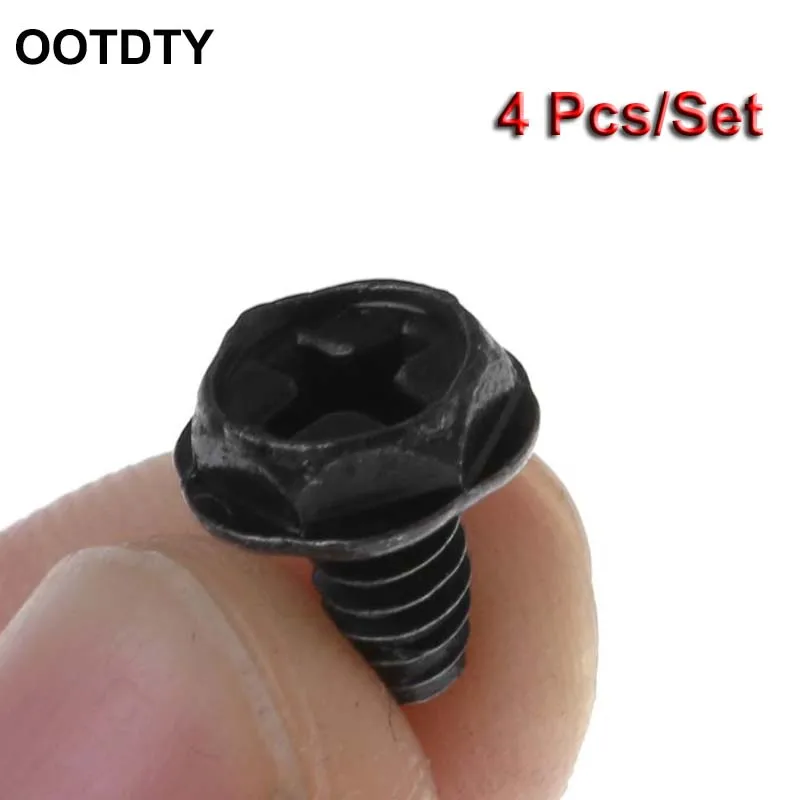 4PCS Screws Hex Toothed M board Mounting Screw PC Computer Case Hard