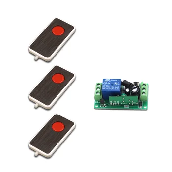 

New Universal Wireless Remote Control Switch DC9V 12V 24V 315/433MHZ Receiver with 3pcs Transmitter (Remote Controller)