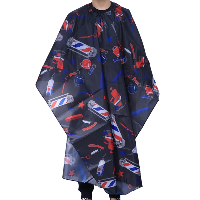 

1Pc Haircut Cloak Waterproof Princed Lightweight Practical Apron Haircut Cloth Dress Hair Stylist Child Hairdressing Adult