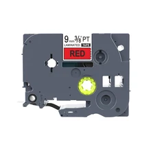 1 шт., лента для этикеток TZe421, совместимая с Brother TZe421, лента 9 мм, черный на красный, ламинированный принтер, принадлежности для изготовления этикеток TZe421