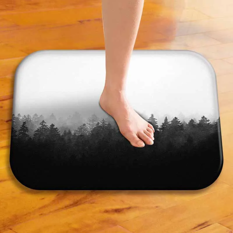 Fashion Modern Forest Scenery Printed Carpets Home Entrance Anti-slip Floor Mat Geometric Kithchen Bathroom Outdoor Rugs Rugzak Fashion Modern Forest Scenery Printed Carpets Home Entrance Anti-slip Floor Mat Geometric Kithchen Bathroom Outdoor Rugs Rugzak