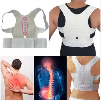 

S-XXL Adjustable Back Therapy Shoulder Magnetic Posture Corrector for Adult Children Men Women Braces Magnet Supports Back Belt