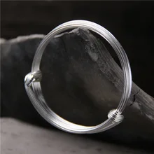 S925 стерлингового серебра Ретро тайское модное серебро Для мужчин и Для женщин Личность браслет многоканальный ручной регулировкой