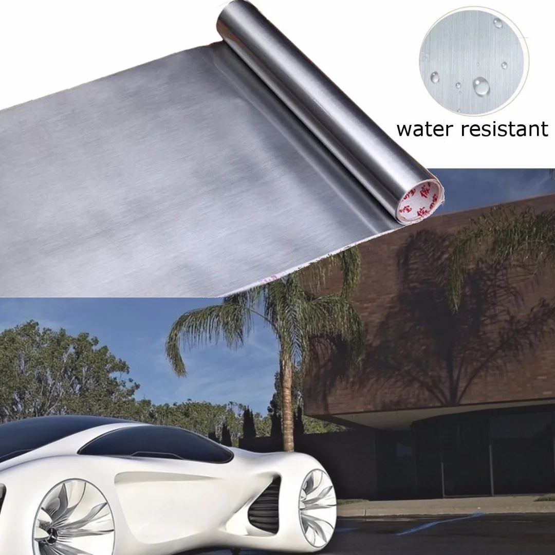 60cm*3M Brushed Metallic Silver Gold Film Self adhesive Stainless Steel Contact Paper DIY Wallpaper Peel Sticker