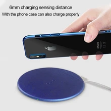 Newest Xiaomi Eco-Brand VH Wireless Charger Pad 5V/2A 5W Qi Standard 9V/1.67A 7.5w/10W QC 3.0 Fast Charging Pad for iphone X 8