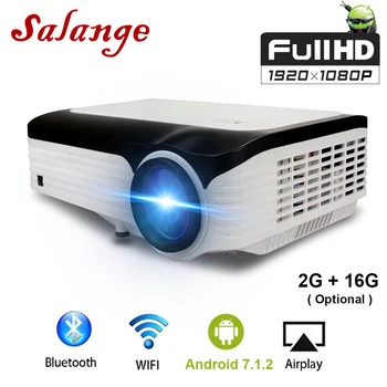 

Salange P30 Newest 1920*1080 Android Projector for Video Projector With Android 7.1 Wifi Bluetooth Full HD 1080P Home Beamer