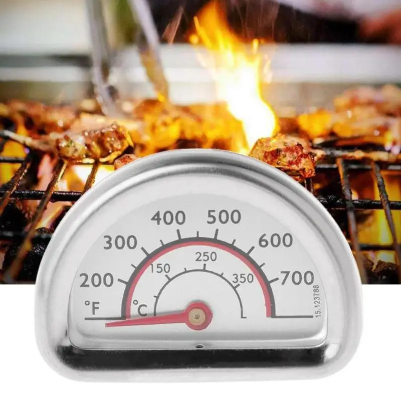

1Pcs Food Meat Temperature Stand Up Dial Oven Thermometer Stainless Steel Gauge Gage Large Diameter Dial Kitchen Baking Supplies