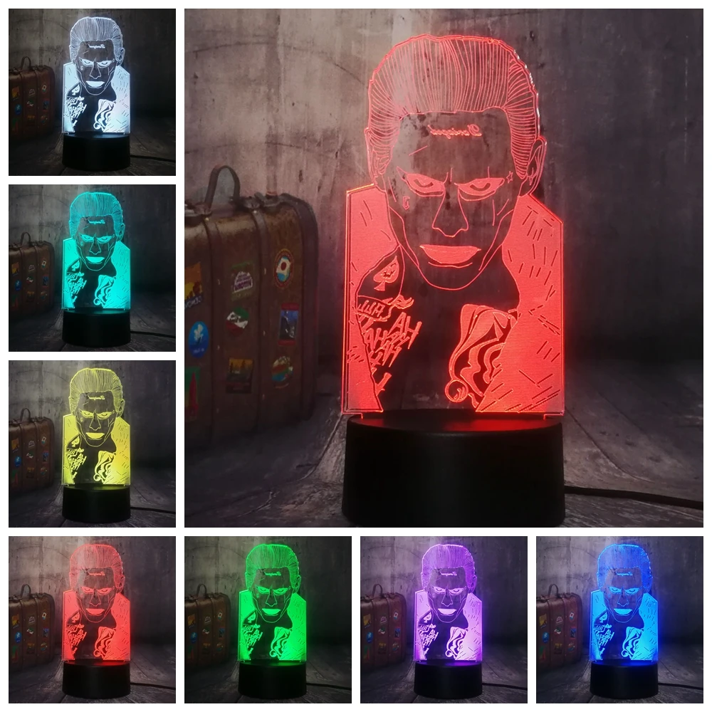 Новый дизайн постоянного тока в стиле Джокер Mr.J союз 3D светодиодный Ночной