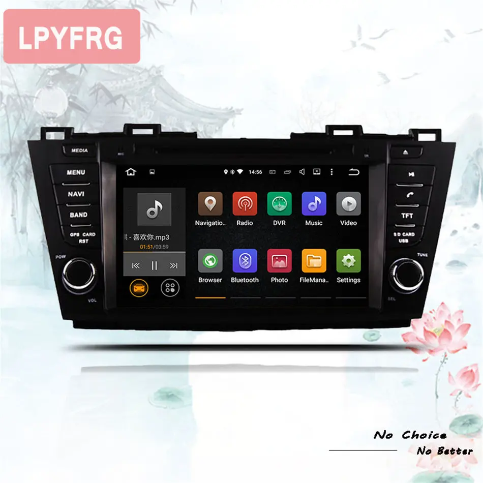 Clearance Android 9.0 4G+64G GPS Navi Radio Bluetooth for 2009-2013 Old Mazda 5 HD support 4G WIFI Rearview Camera Tape recorder head unit 3