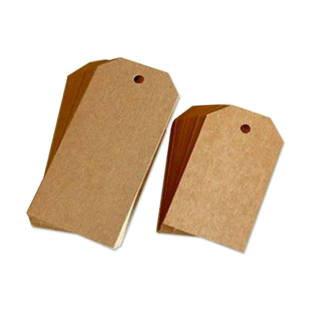 

4x7cm kraft paper tags rectangular wavy edge chamfer kraft tags for hand made gift labels price board size dividers tag paper