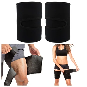 

New Men Women Adjustable Thigh Brace Wraps Support Leg Warmers Breathable Neoprene Non-Slip Hamstring Compression Sleeve