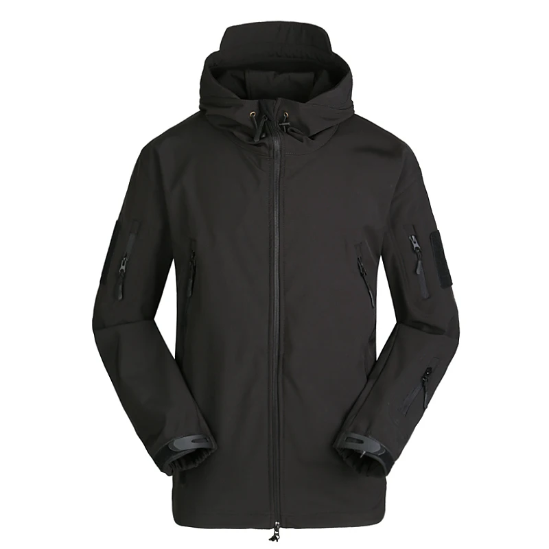 

2019 Army Tactical Jacket man Lurker Shark skin Soft Shell Coat men Camouflage Military Hooded Jacket Waterproof Clothing