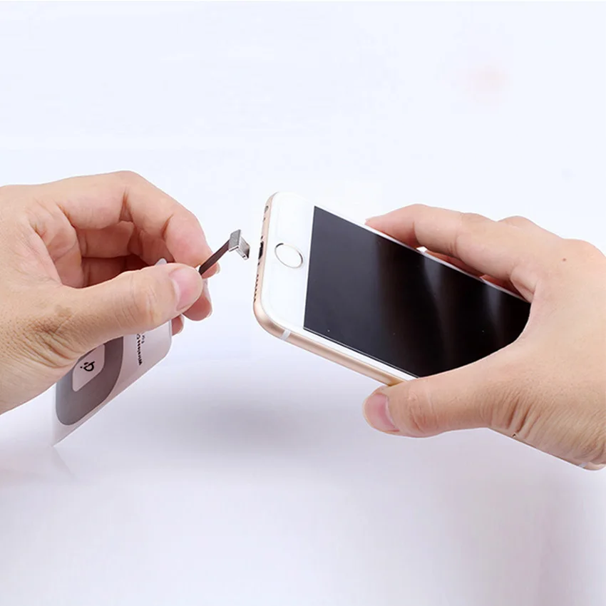 Беспроводное зарядное устройство QI приемник адаптер Type C для зарядки Iphone 6 SE s 7 Xiaomi