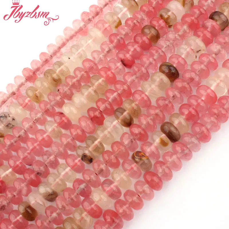 4x8mm Rondelle Watermelon Glass Crystal Gem Stone Beads Spacer Strand 15&quot For DIY Necklace Bracelet Jewelry Making Free Shipping |
