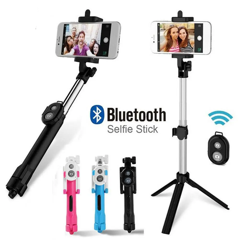 

3 in 1 Wireless Bluetooth Selfie Stick Mini Selfie Tripod with Remote Control For iPhone6s 8 7 plus x xs for xiaomi huawei
