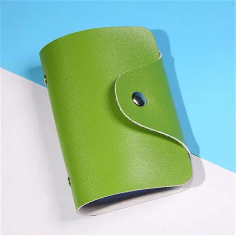 

2018 New Arrival Leather Credit Card Holder Men Women Case Card Holder Wallet Business Card Wallet tarjetero hombre monederosT