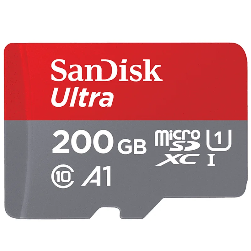 Оригинальная флеш-Карта SanDisk, 200 ГБ, 256 ГБ, карта памяти, 32 ГБ, Micro SD карта, класс 10, 16 ГБ, TF карта, 64 ГБ, 128 ГБ, A1 U1, Макс., 98 Мб/с - Емкость: 200 ГБ