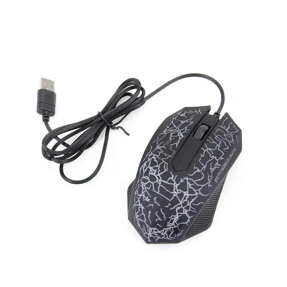 4000DPI 3 Button LED Colorful Light Optical USB Wired Gaming Mouse Mice Gamer For Laptop/Desktop/PC
