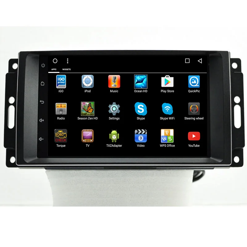 Top Lenvio RAM 2GB+32GB Android 7.1 CAR DVD PLAYER For Jeep Commander Compass Grand CHerokee Dodge 2007-2010 Chrysler 300C Sebring 1