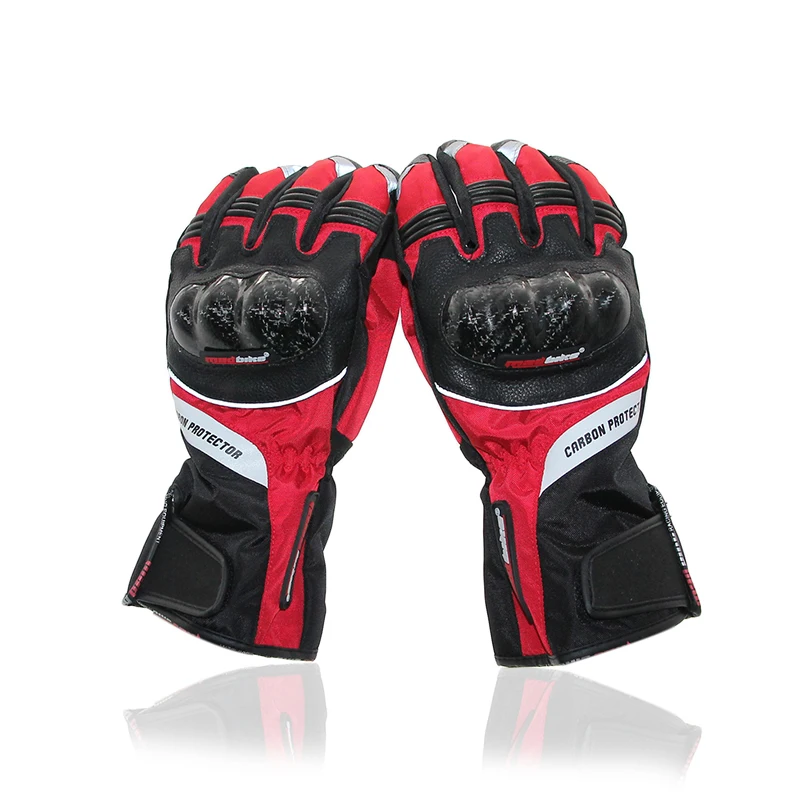 ZS MOTOS Winter Carbon Protection Motorcycle Gloves Waterproof Luva Motocicleta Motorbike Motocross Gloves Guantes Moto Racing