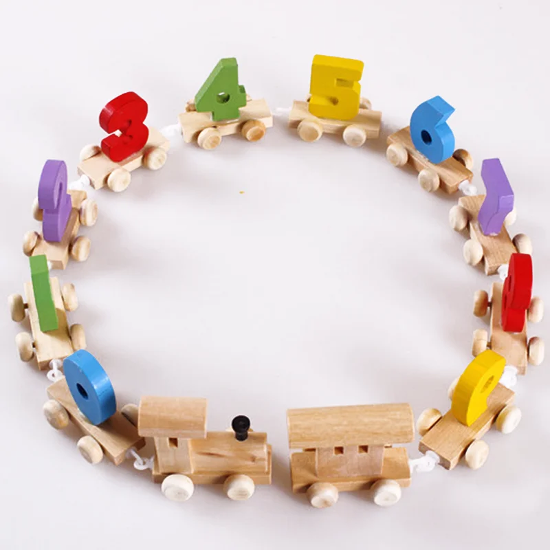 Горячая 1 компл. Поезд цифровой познавательные детские развивающие Модели Строительные наборы игрушки Раннее Обучение детство детские