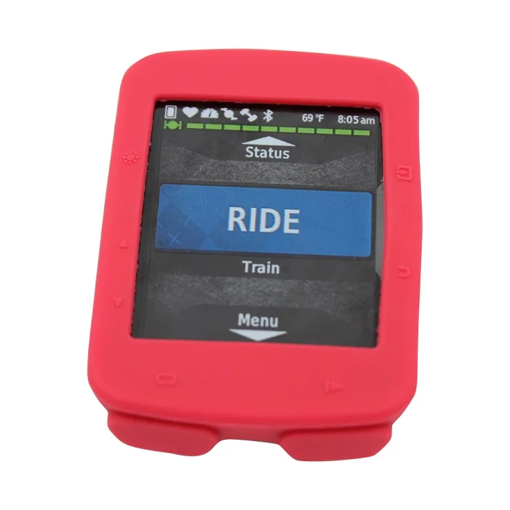 Мягкий защитный противоударный силиконовой резины чехол для Garmin Edge 520 велосипедов компьютер Велоспорт велосипед компьютерные аксессуары - Цвет: Красный