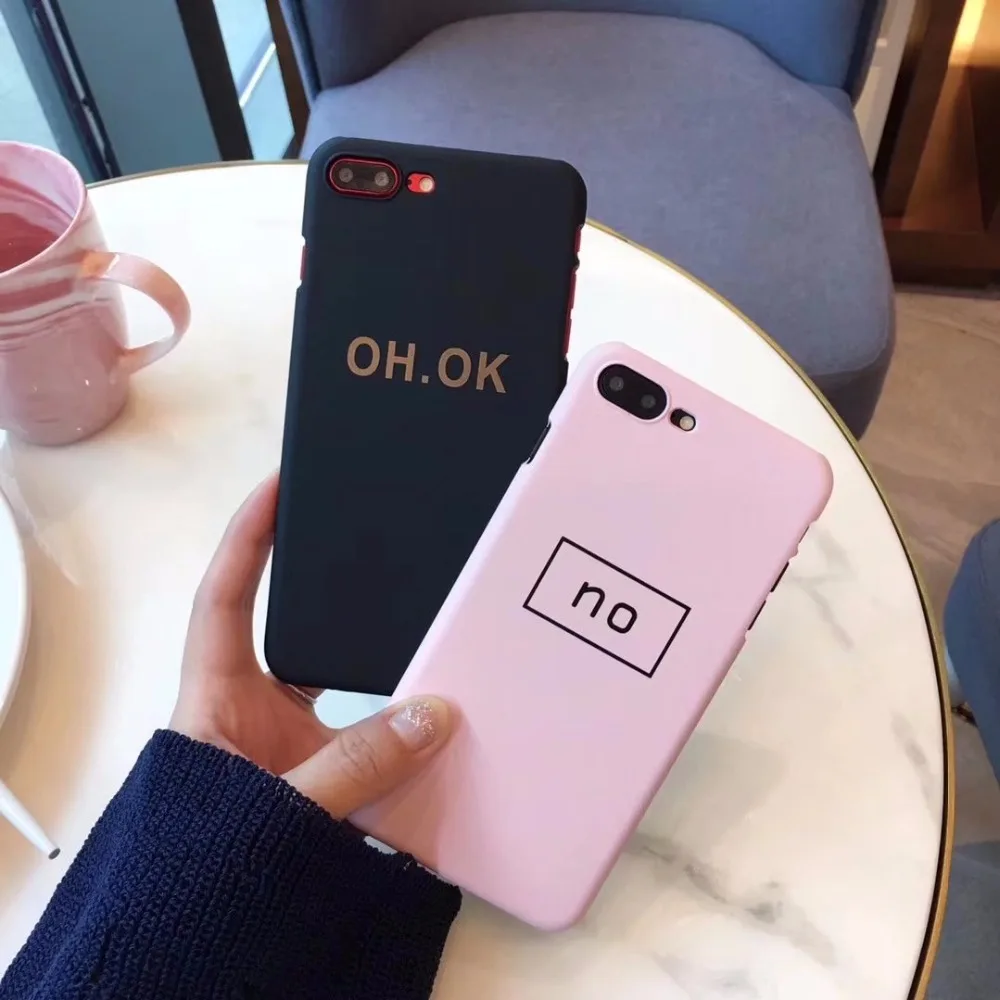 Download 3CPizai New Hard simple words Pattern Phone Cases Cover mobile bag For iPhone 6 7 8 plus ...