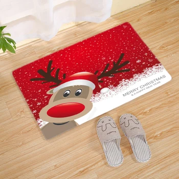 

Merry Christmas Door Mat Santa Claus Flannel Outdoor Carpet Christmas Decorations For Home Xmas Party Favors New Year