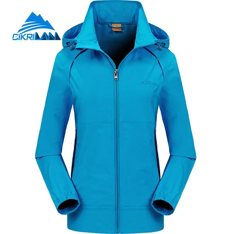 

2018 Spring Autumn Windbreaker Outdoor Jacket Women Water Resistant Sport Camping Climbing Hiking Coat Fishing Casaco Feminino