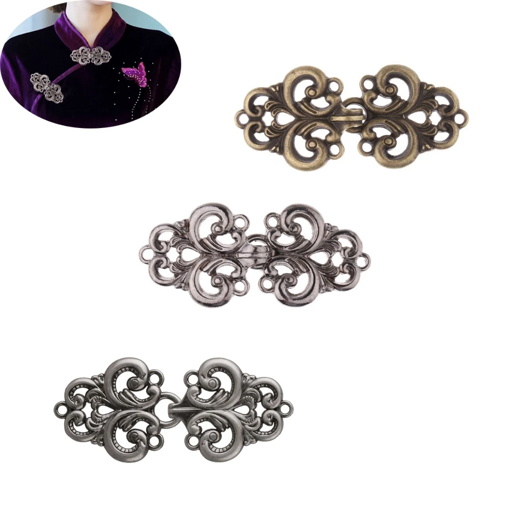 5 Pairs Chinese Knot Buttons Swirl Flower Shape Frog Button Cheongsam Dress Coat Clasp Fasteners Cardigan Clip Sewing Buttons Buttons Aliexpress