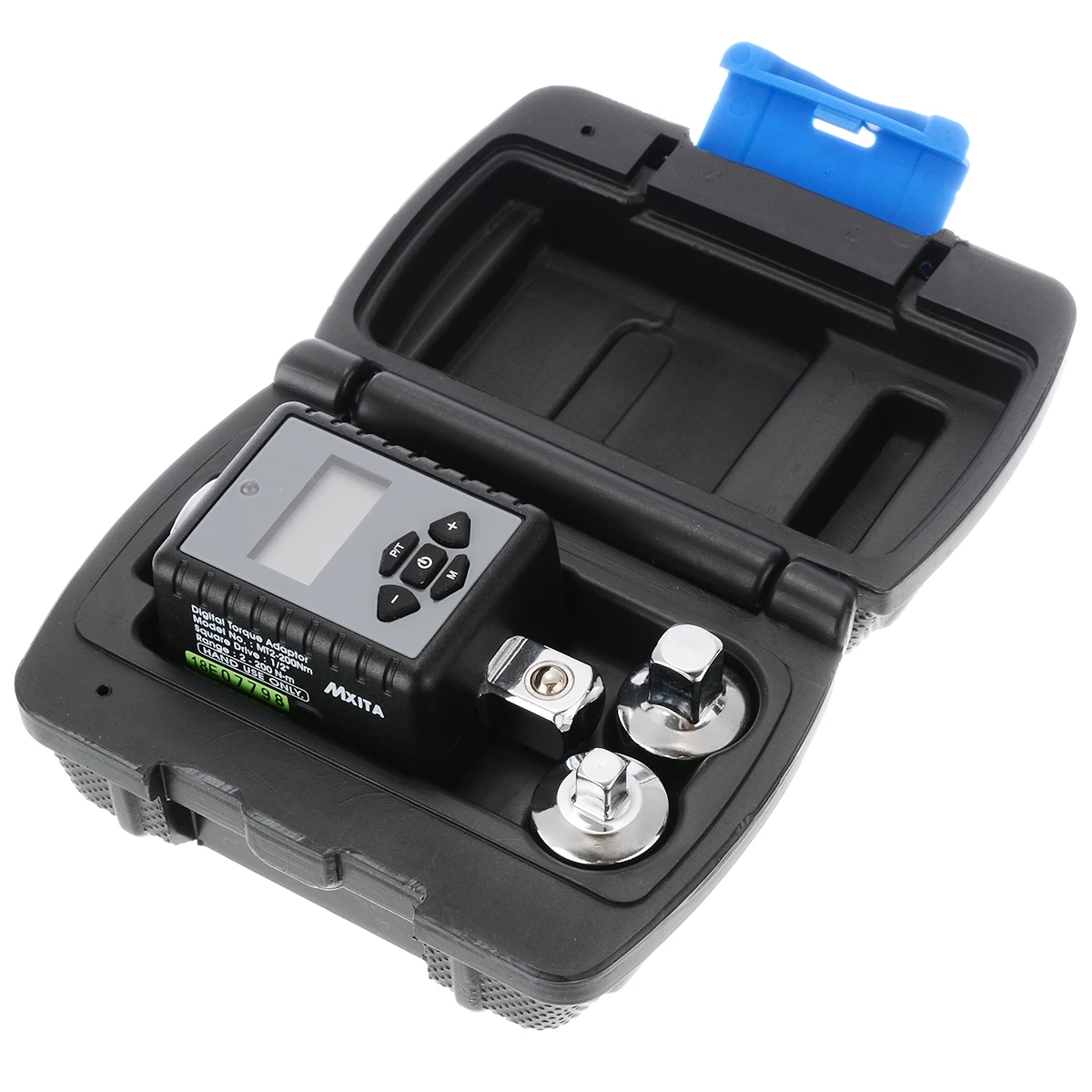1set Digital 2-200Nm Display Torque Wrench Adapter Adjustable Electronic For Spanner Repair