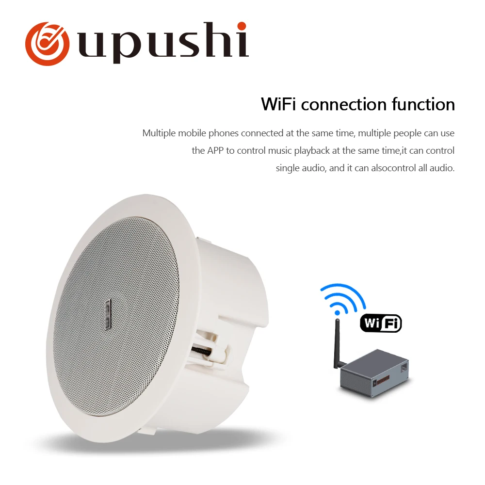 Oupushi ks812-wf wireless10-20W потолочный динамик/потолочный Рог Крытый водонепроницаемый фоновая музыкальная система