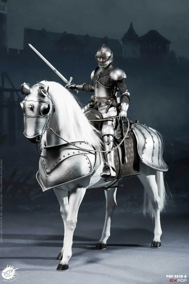 

POPTOYS EX19 1/6 Saint Knight Charge Edition A Triumphal Edition B Warhorse C Collection Action Figure for Fans Holiday Gift