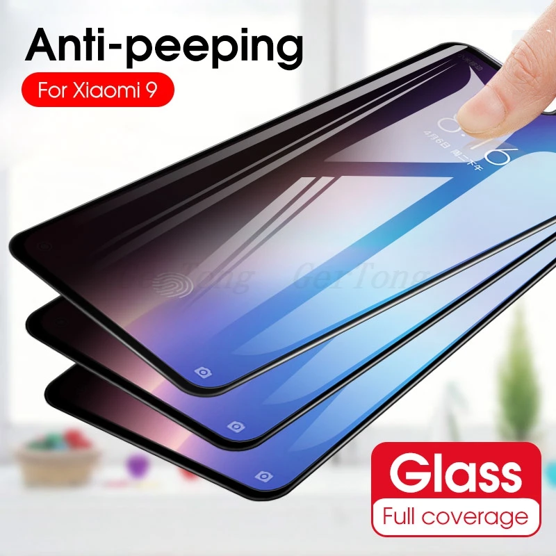 

3D Curved Anti-Spy Cover Tempered Glass for Xiaomi Mi 9 SE 8 Lite Privacy Screen Protector Anti-Peep Film for Redmi Note 7 Pro