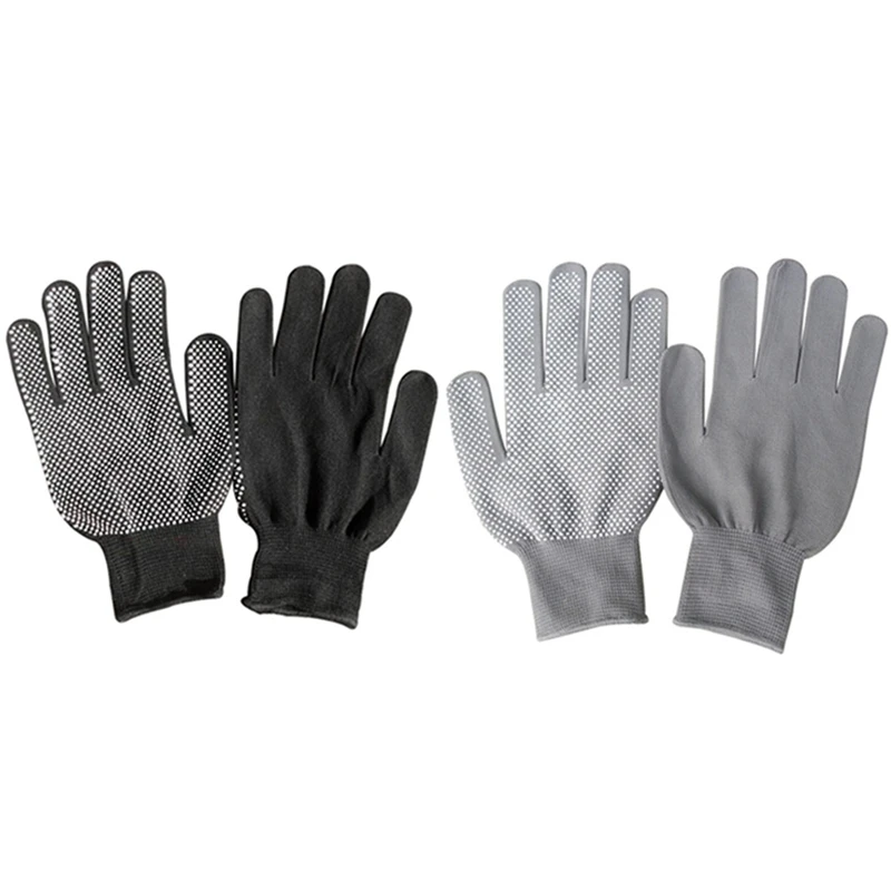 1 пара нейлоновых нескользящих распределительных перчаток противоскользящие Черные Серые защитные рабочие перчатки