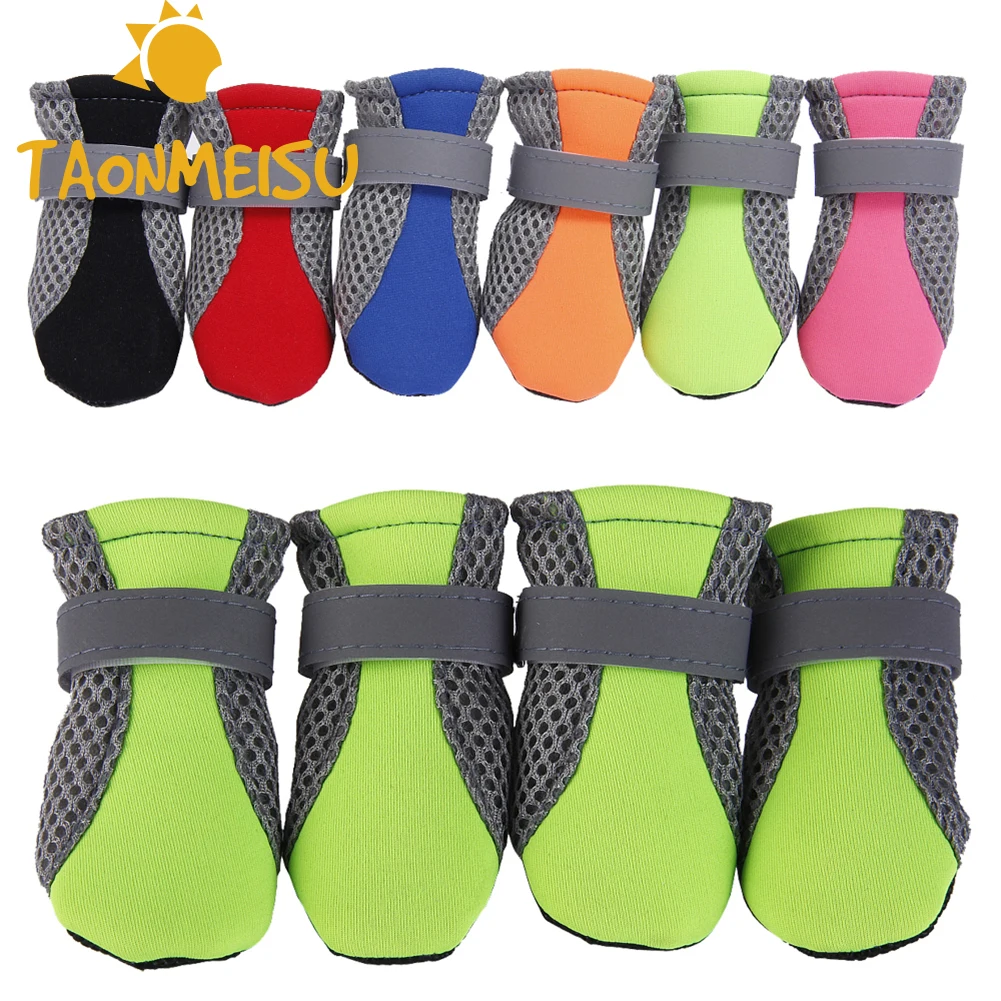 

Dog shoes Night Shining Teddy pet Shoes dog socks Mesh Cloth Breathable Indoor Waterproof Soft Bottom Shoes for chihuahua